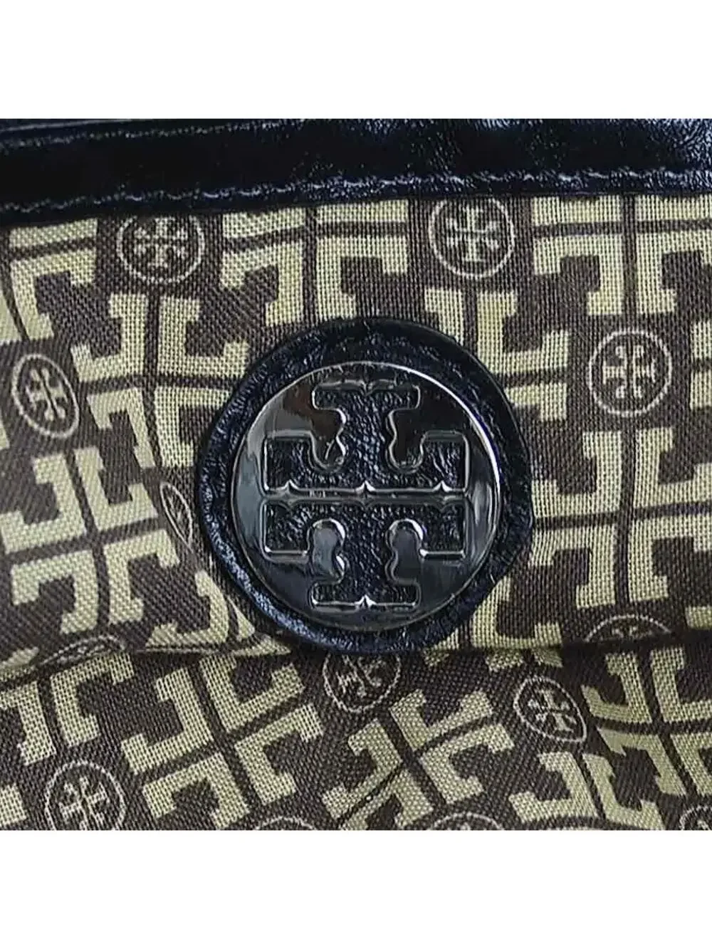 Auth Tory Burch Handbag Black Leather #293863T11B